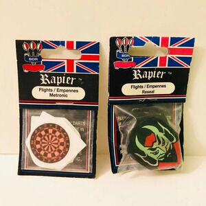 Vtg Rapier Dart Flights 2 Packs Made  in England